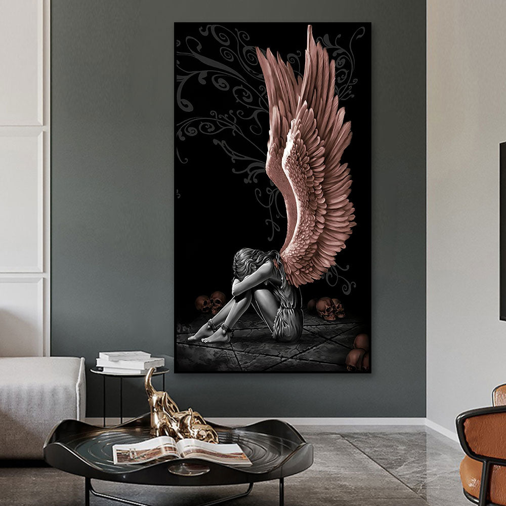 Angels Art Posters Skeleton Canvas Print Abstract