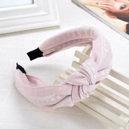 Wide Top Knot Hair Bands For Women Headdress