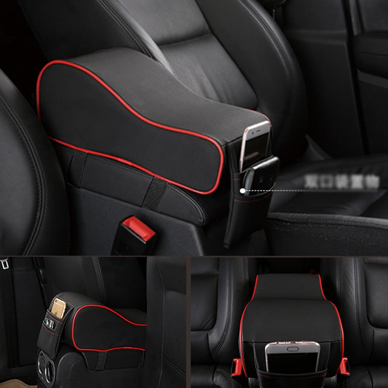 New leather car center console armrest pad