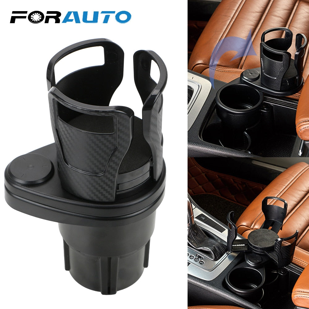 Car Dual Cup Holder Adjustable Cup Stand Sunglasses