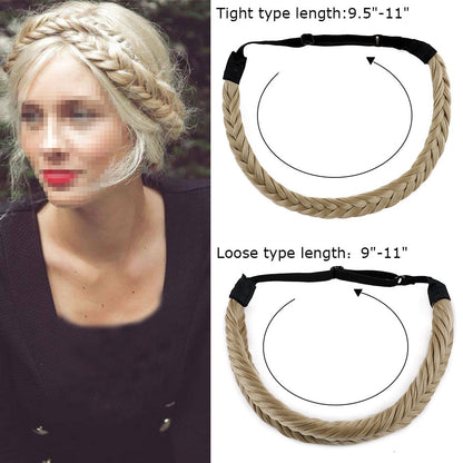 Fishbone Braids Twist Elastic Hair Headband