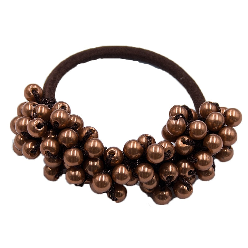 Woman Big Pearl Hair Ties Fashion Korean Style