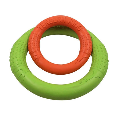 Pet Flying Discs Training Ring Puller Resistant Bite Floating Toy