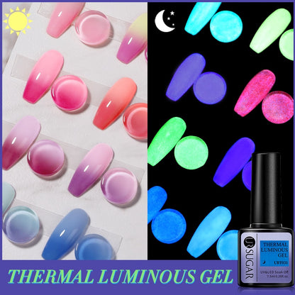 Beauty 7.5ml Luminous Thermal Gel Nail Polish