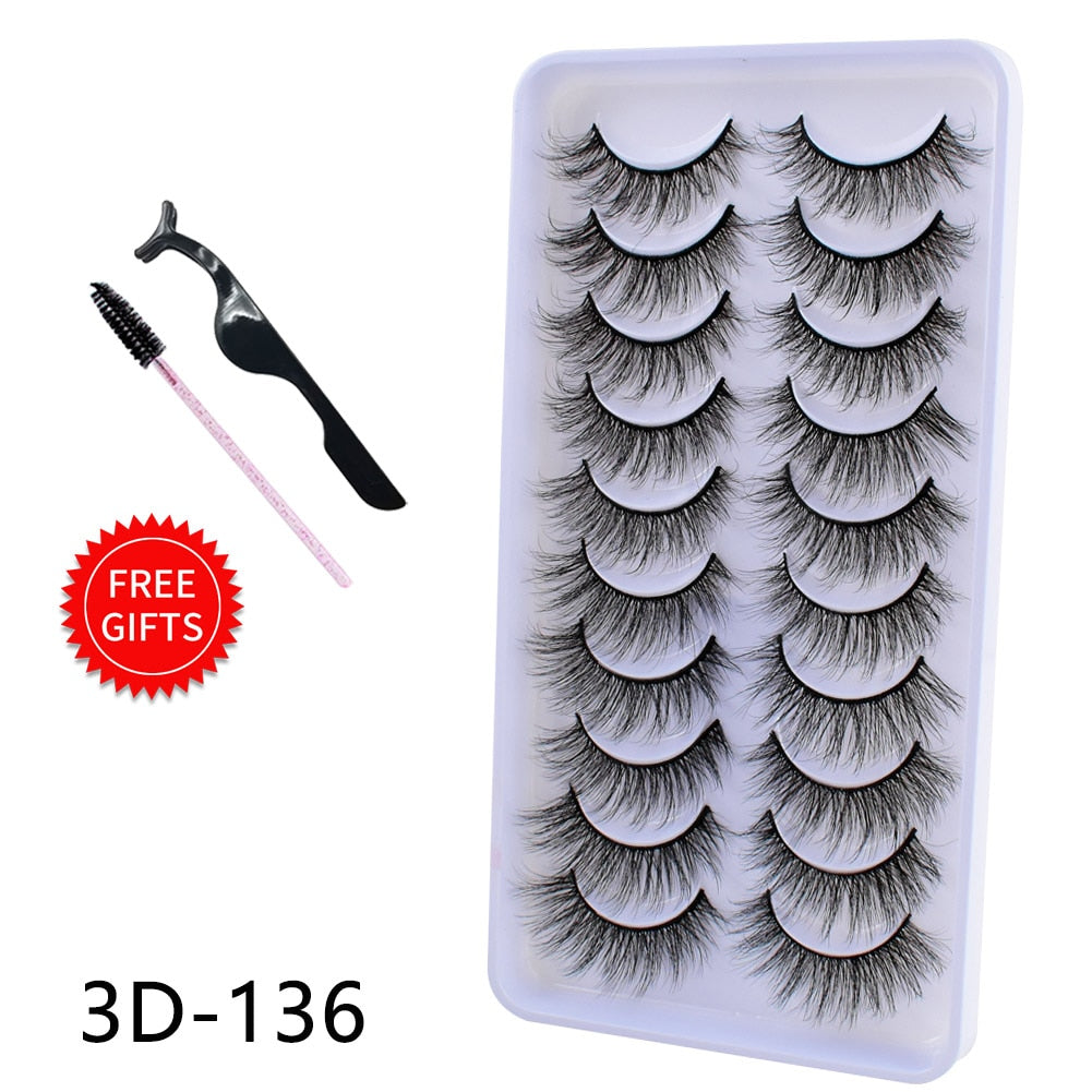 Beauty Natural False Eyelashes Dramatic 3D Mink Lashes