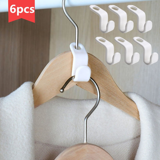 6 pieces Multi-function Wardrobe Space-saving Stack Hanger Hook