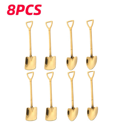 Shovel Spoons Stainless Steel Teaspoons Tableware