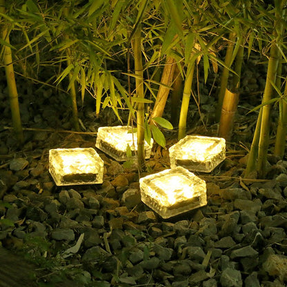 Lawn Solar Garden Light LED Brick Ice Cube Solar Lights