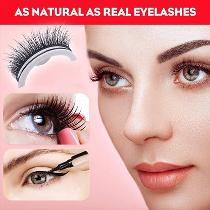 Beauty Reusable Self-Adhesive Eyelashes  glue-free self-adhesive