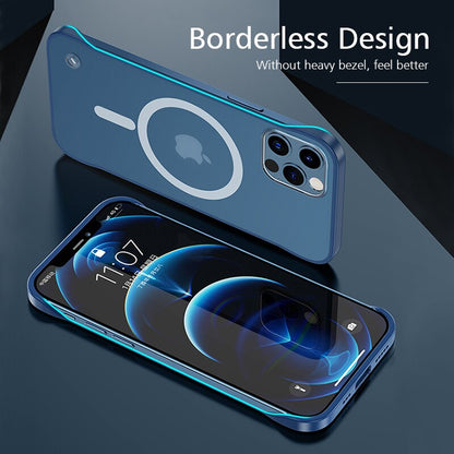 Magnetic Wireless Charging Case Matte Back Cover