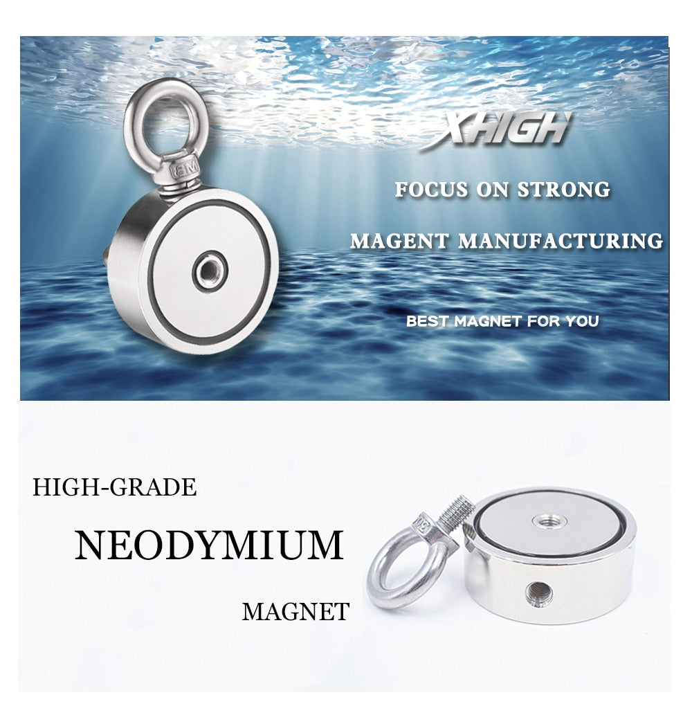 Strong Neodymium Magnet Double Side Search Magnetic hook
