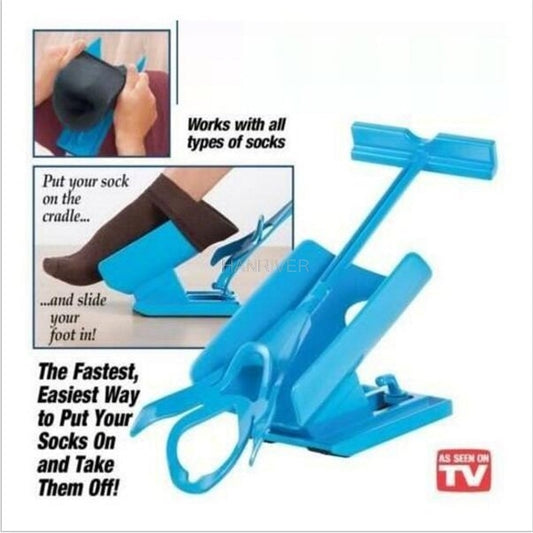 1 piece Sock Slider Aid Blue Helper Kit Health Product