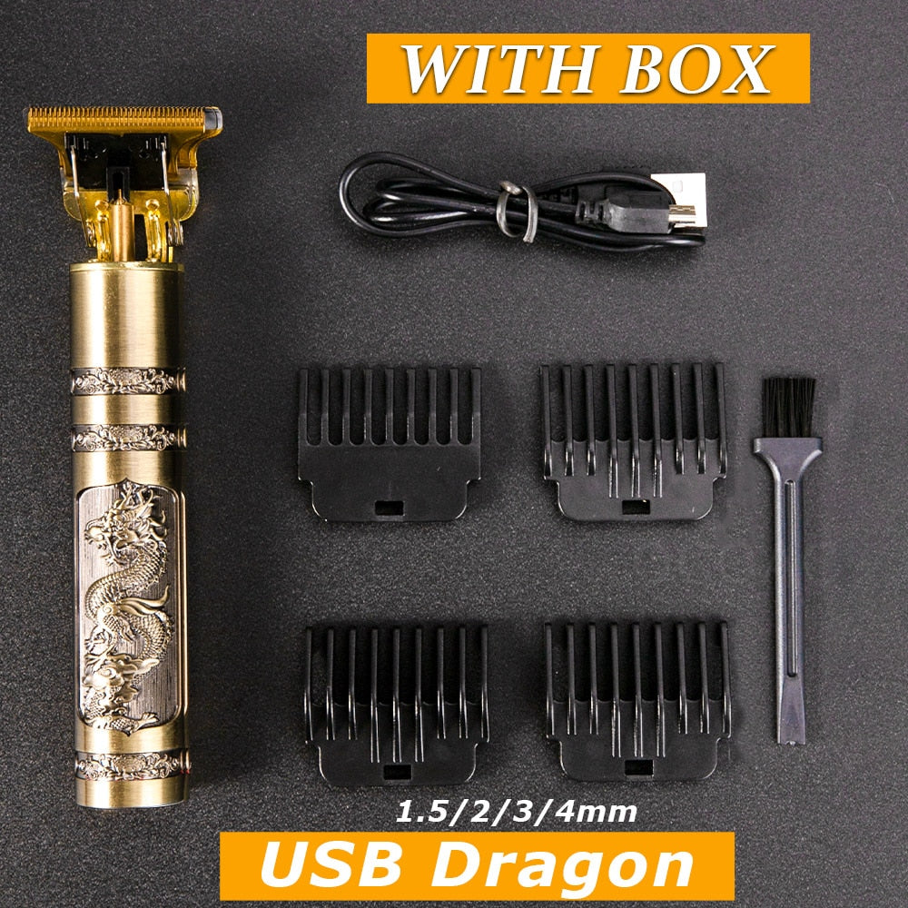 LCD Hair Clipper T9 For Men Professional Hair Cutting Machine Beard