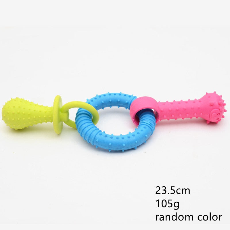 1 piece Pet Toys  Rubber Resistance Teeth Cleaning