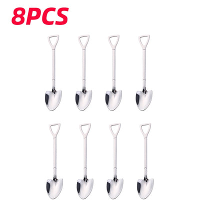 Shovel Spoons Stainless Steel Teaspoons Tableware