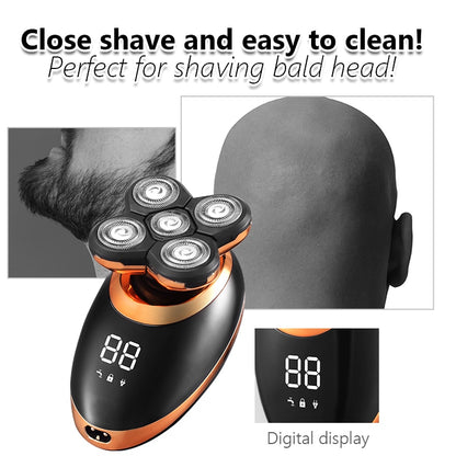 Waterproof Electric Shaver Razor for Men Beard Hair
