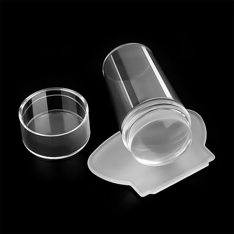Beauty Silicone Transparent Nail Art Stamping Kit French