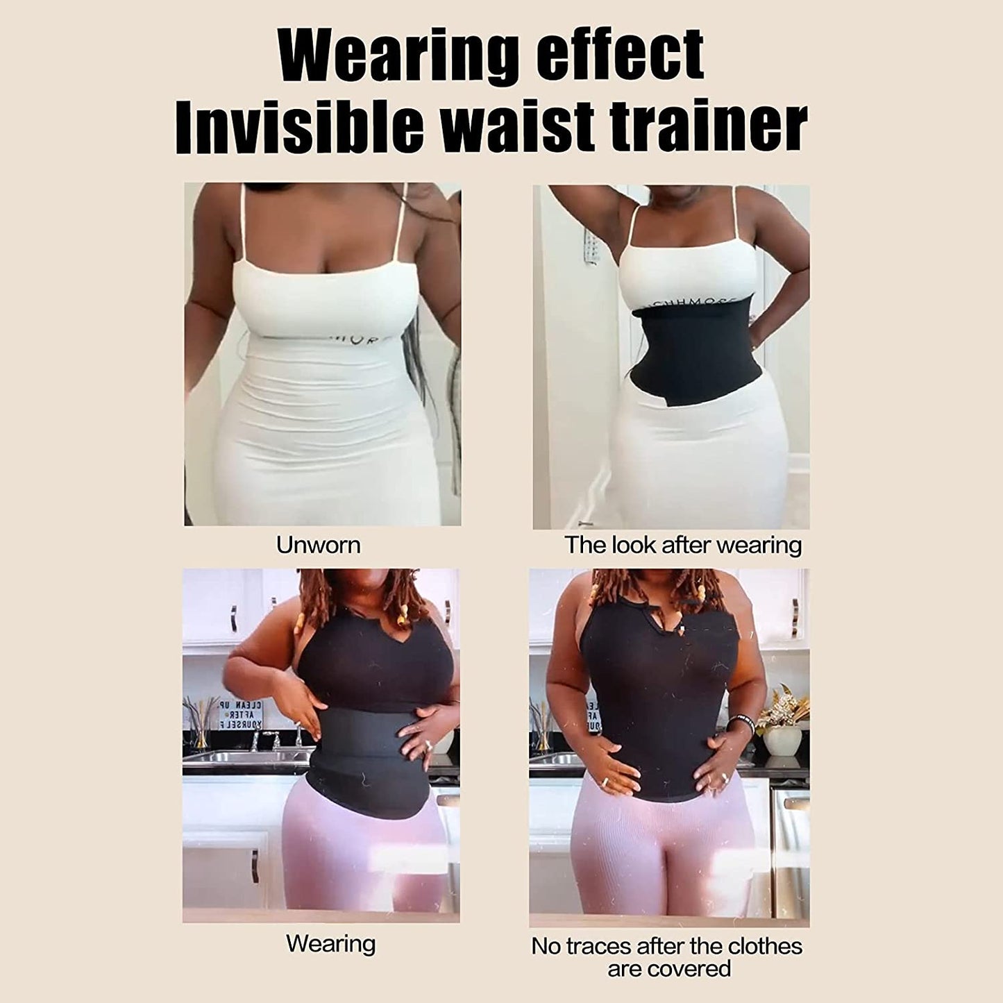 Invisible Wrap Waist Trainer Women Slimming Tummy Belt