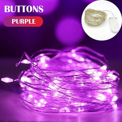 5 Colors LED Outdoor Light String Fairy Garland Wire Lights