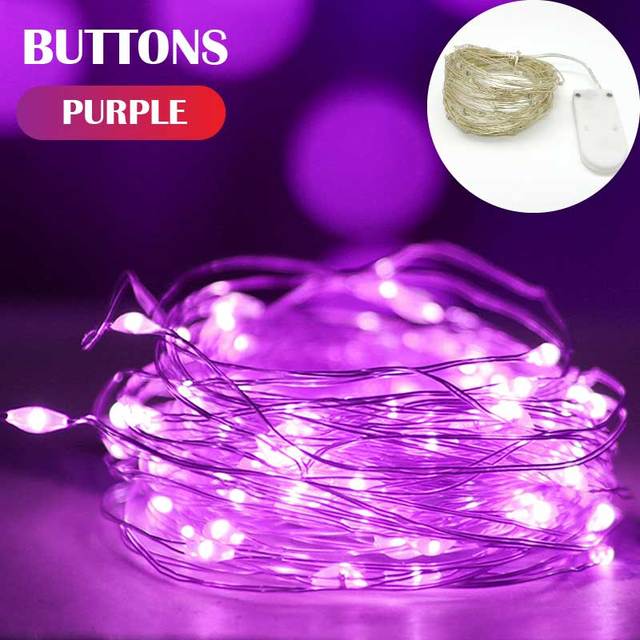 LED Outdoor Light String Fairy Garland Battery Power