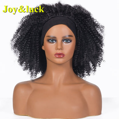 Beauty Synthetic  Headband Wig African Women Turban Wig