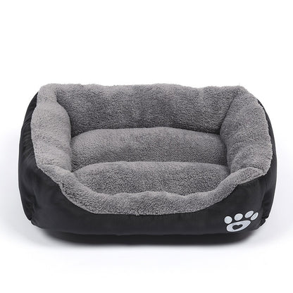 Dogs Bed Basket House  Soft Fleece Warm Bed