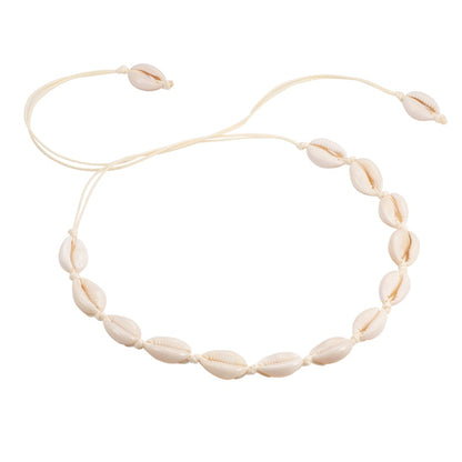 European Style Natural White Sea Shell Bracelet Necklace