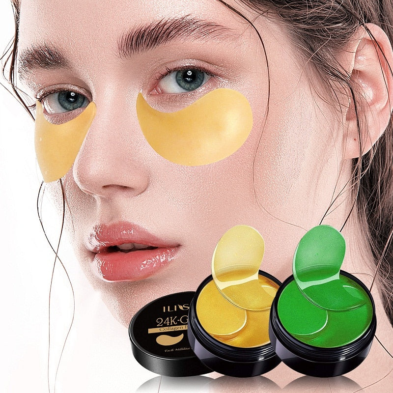 Beauty Gold Collagen Eye Mask Seaweed Green Algae Eye Patches Health Product