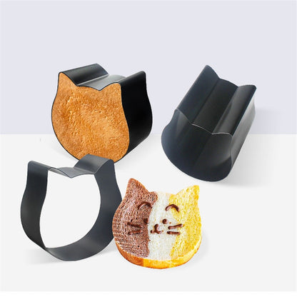 Cat Shaped Toast Box Non Stick Bread Cat Head