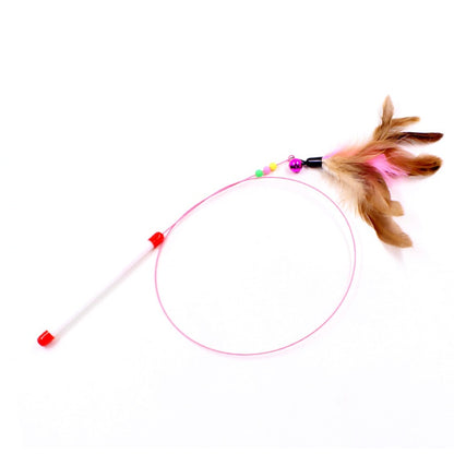 Simulation Bird interactive Cat Toy Funny Feather Bird