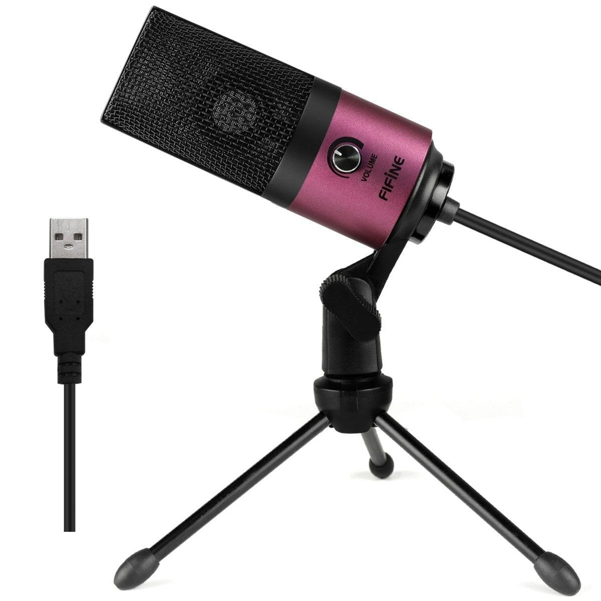 Metal USB Condenser Recording Microphone