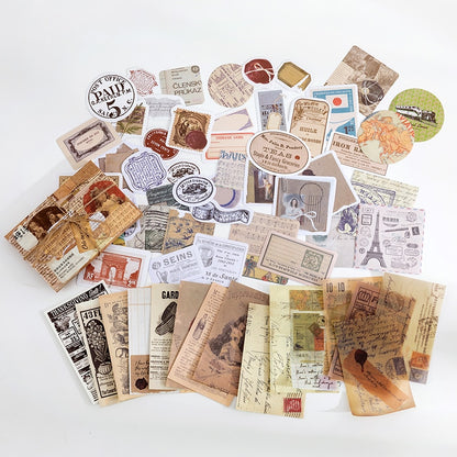 Kawaii Stationery Stickers Retro Memory Room Series