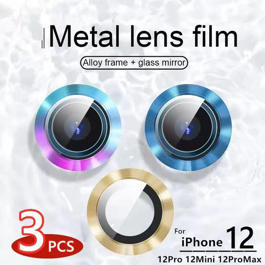 Back metal Camera Lens Tempered Glass Film Protector