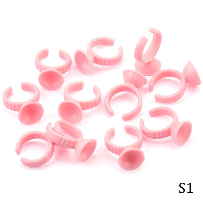 Beauty Disposable Eyelash Extension Glue Rings