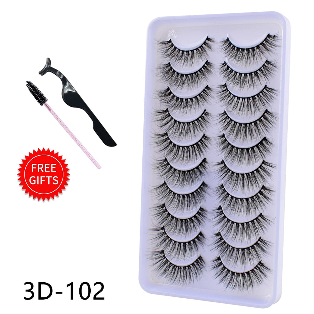 Beauty Natural False Eyelashes Dramatic 3D Mink Lashes