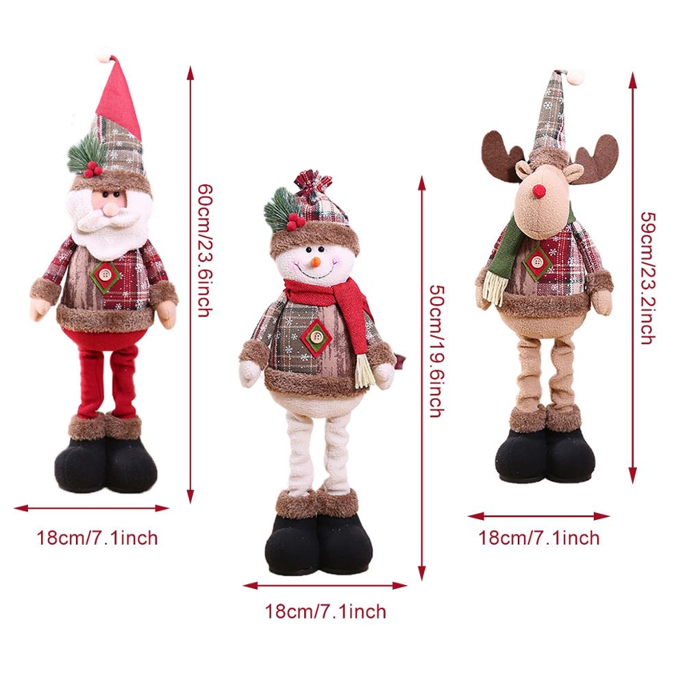 Christmas Dolls Tree Decor New Year Ornament Reindeer