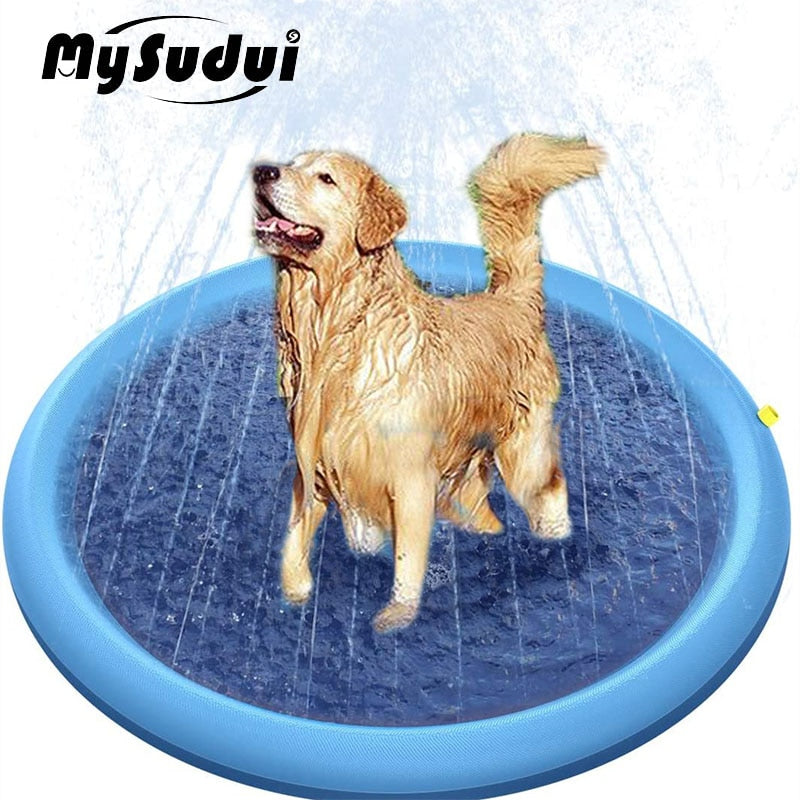 MySudui Pet Sprinkler Pad Play Cooling Mat Swimming Pool Outdoor