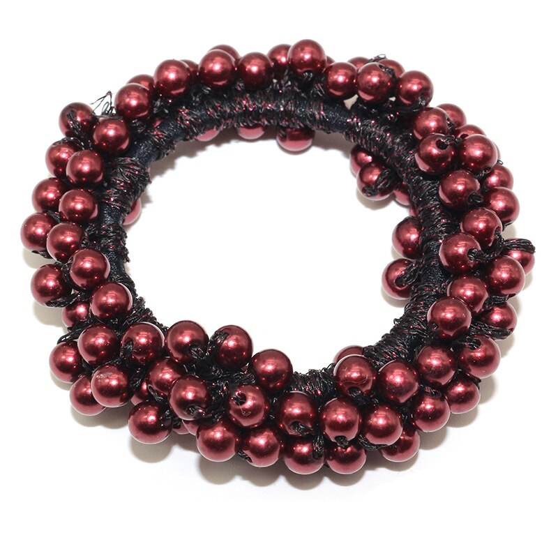 Woman Big Pearl Hair Ties Fashion Korean Style