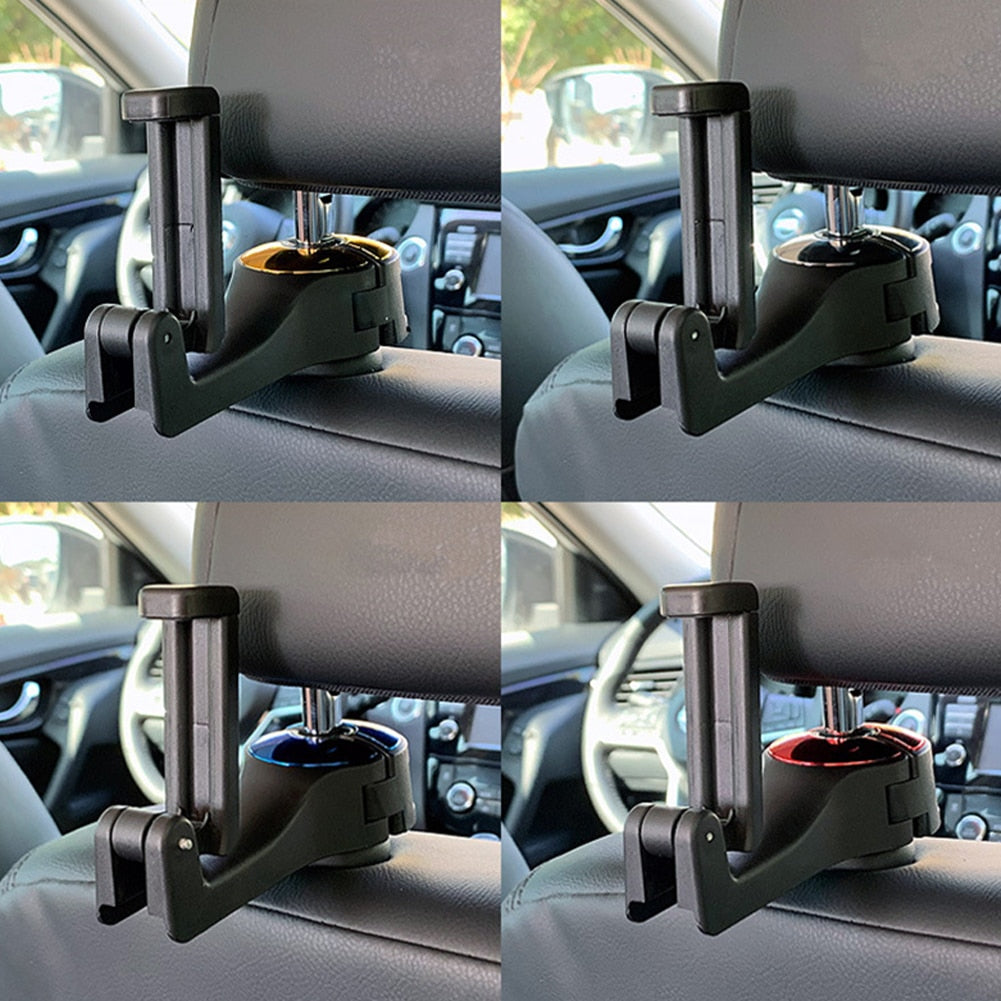 Car Gadget Back Seat Hanger Headrest Hook with Phone Holder