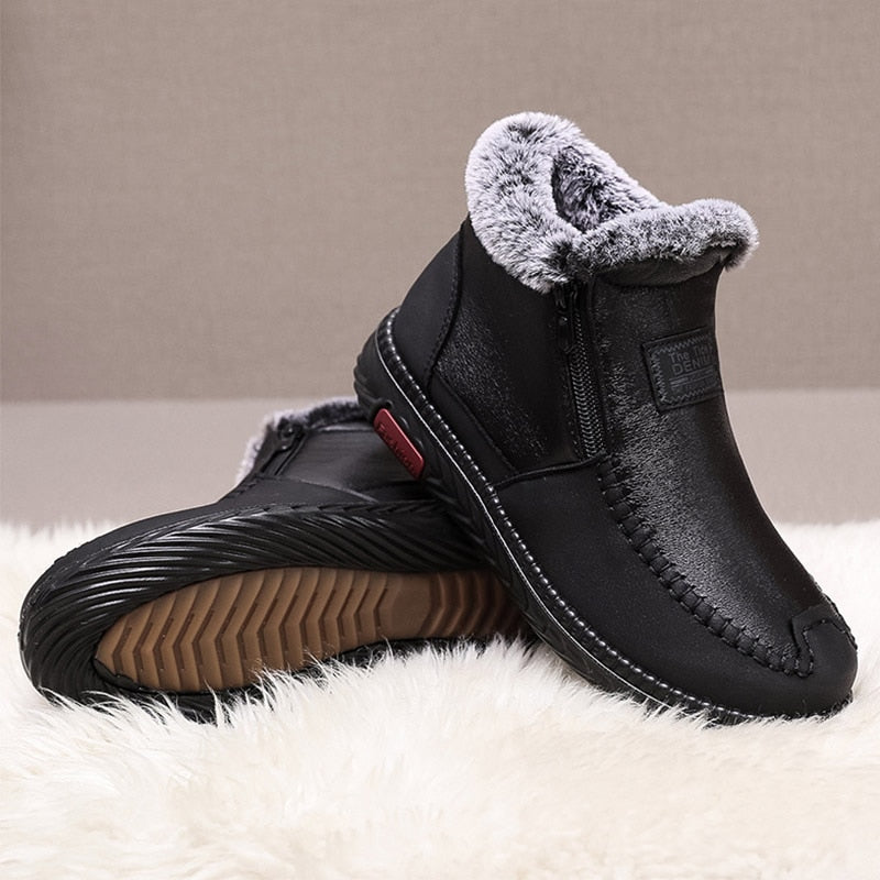 Snow Boots Women Shoes Warm Plush Fur Ankle Boots