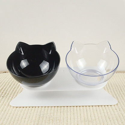 Non Slip Double Cat Bowl Dog Bowl Pet Feeding