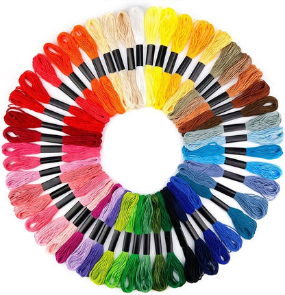 50 colors embroidery thread 3 Needles 2 Threaders Craft