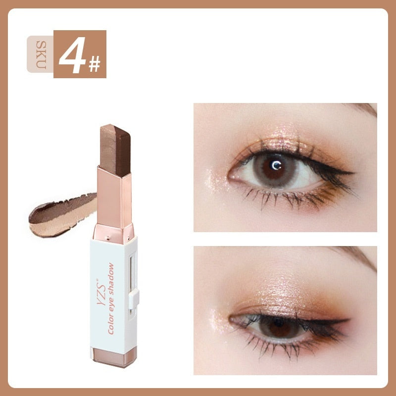 Beauty Cosmetics Two Tone Eyeshadow Bar Makeup Eyeshadow