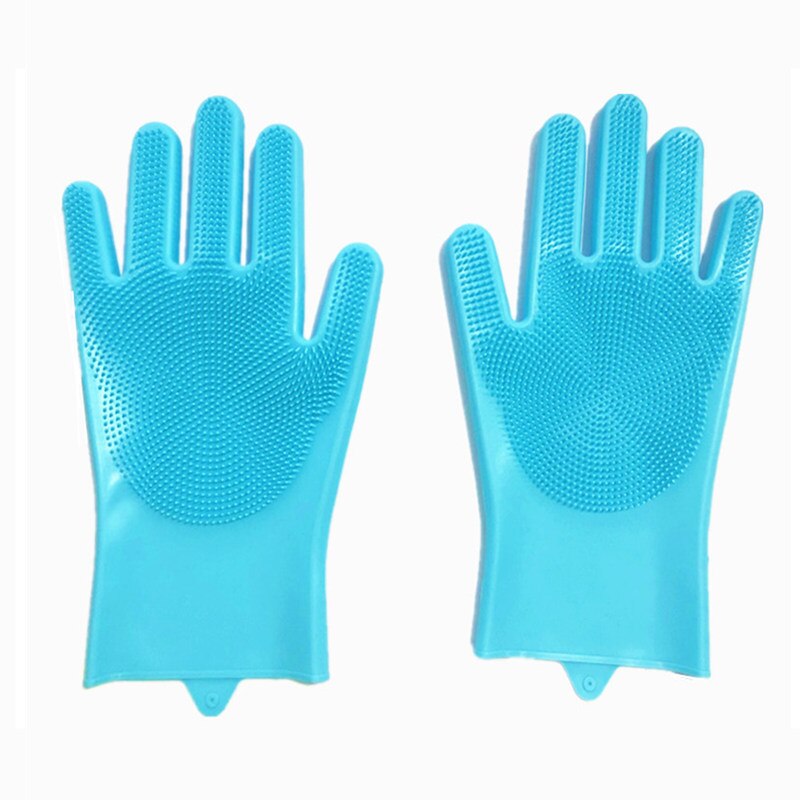 Magic Dishwashing Silicone Gloves Protect Hand Dirt