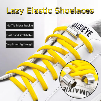 Elastic No Tie Shoelaces Semicircle Shoe Laces For Kids