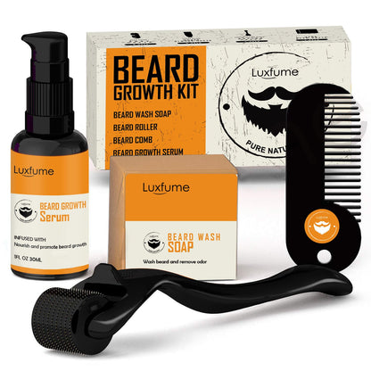 Beard Growth Kit Men's Beard Growth Oil Nourishing Enhancer