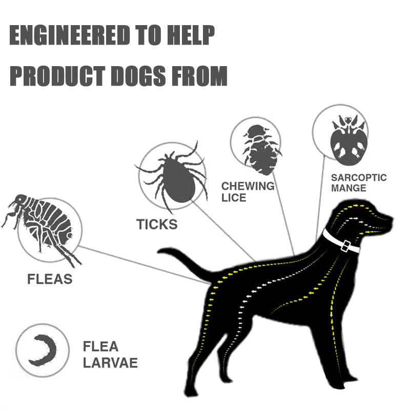 Dog Collar Anti Flea Mosquitoes Ticks Insect Herbal Pet Collar