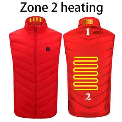 New USB Electric Heated Vest Winter Smart Heating Jackets