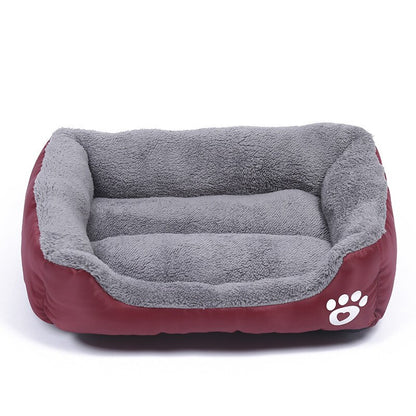 Dogs Bed Basket House  Soft Fleece Warm Bed