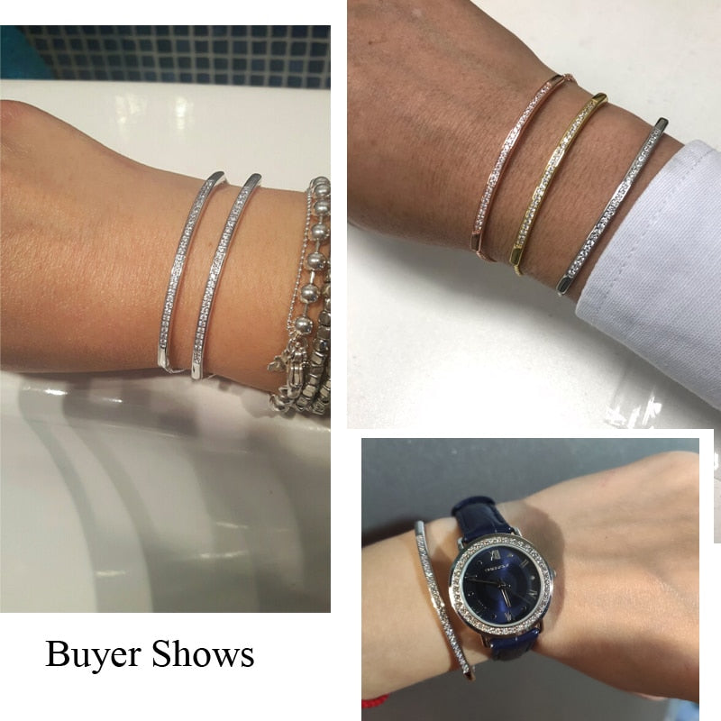 Adjustable Bracelet Bangle for Women Captivate Bar Slider